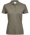 T145 145 Tee Jays Ladies Luxury Stretch Polo Shirt Clay colour image